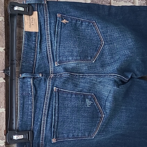 Abercrombie and Fitch Dark Flare Jeans Size 8 W 29 - Picture 7 of 8